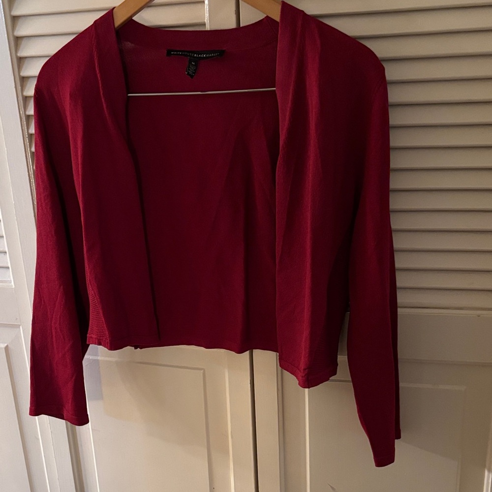 White House Black Market Red Shrug